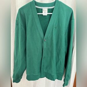 Champion Men's Classic Green Cardigan